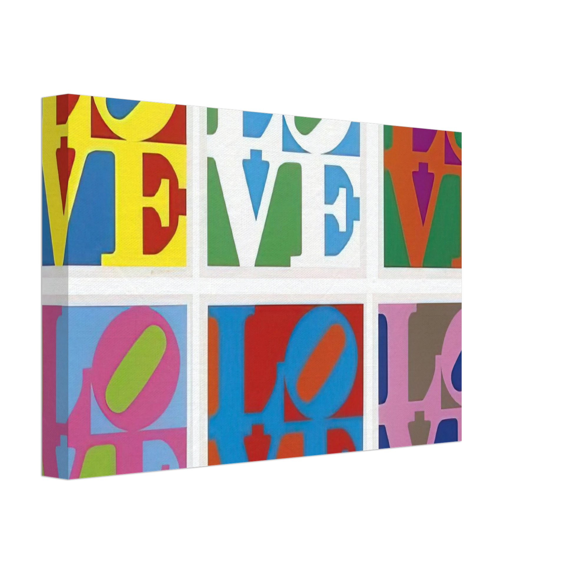 Robert Indiana - The Garden of Love Canvas - 70x100 cm / 28x40 inches-canvas