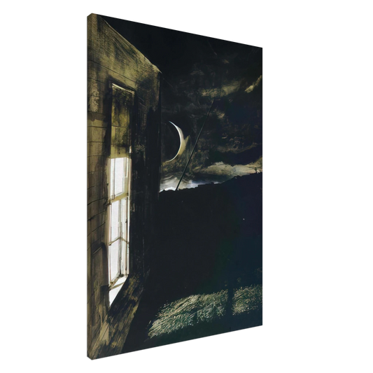 Andrew Wyeth - CRESCENT MOON Canvas - 20x30 cm / 8x12 inches-canvas