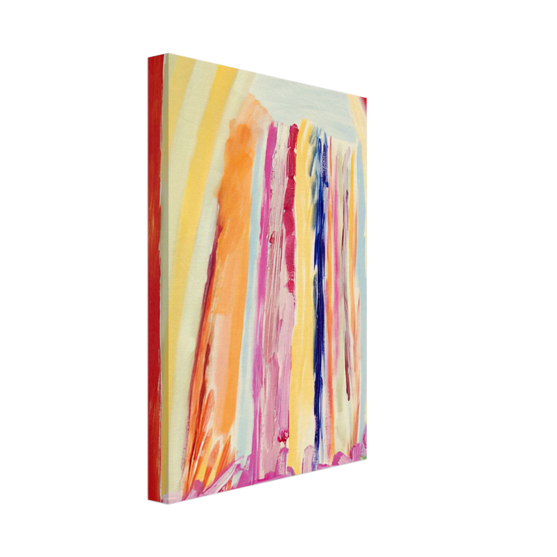 Ronnie Landfield - Red Night - 1973 Canvas - 40x60 cm / 16x24 inches-canvas