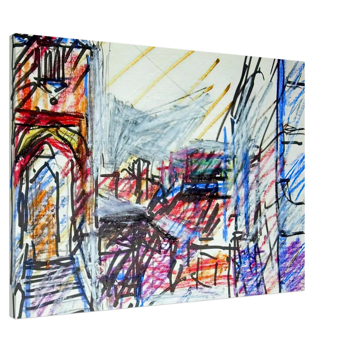 Frank Auerbach - TO THE STUDIOS Canvas - 20x30 cm / 8x12 inches-canvas