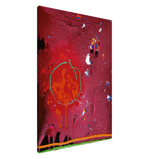 John Hoyland - One Life - 5.11.07 - 2007 Canvas - 20x30 cm / 8x12 inches-canvas