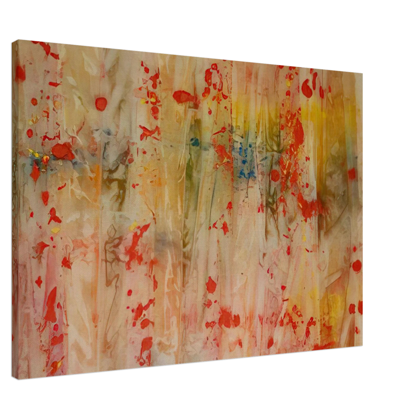 Sam Gilliam - Red April Canvas - 20x30 cm / 8x12 inches-canvas