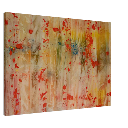 Sam Gilliam - Red April Canvas - 20x30 cm / 8x12 inches-canvas