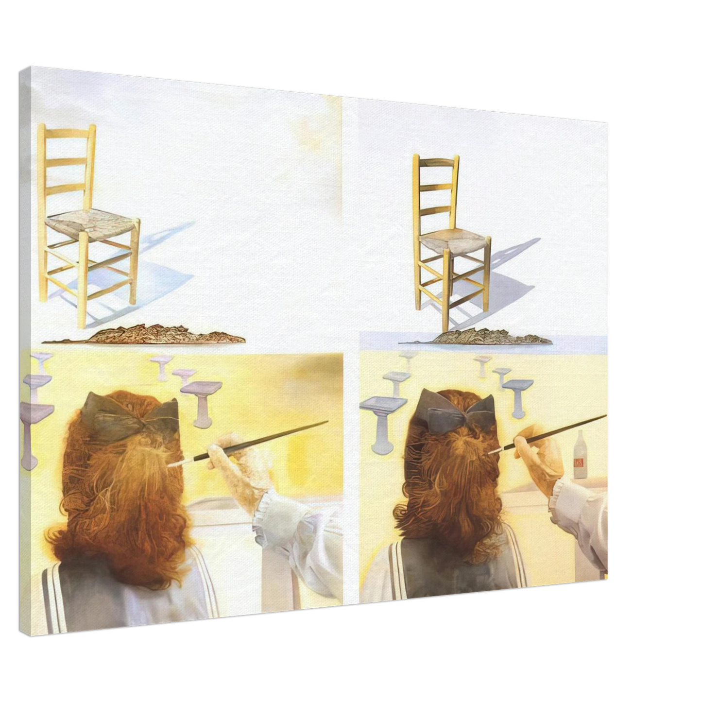 Salvador Dali - THE CHAIR Canvas - 20x30 cm / 8x12 inches-canvas