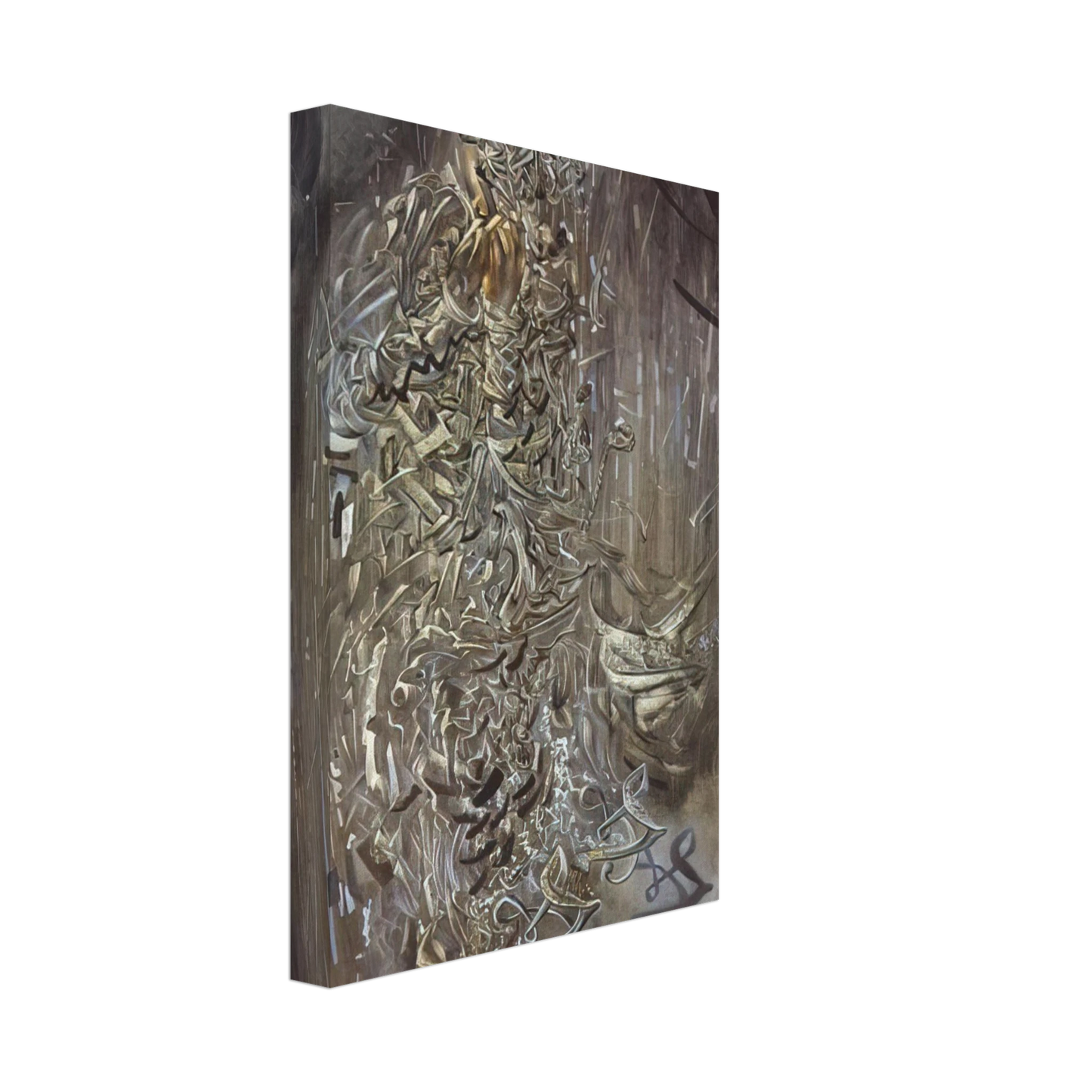 Salvador Dali - SAINT SURROUNDED BY THREE PI MESONS Canvas - 70x100 cm / 28x40 inches-canvas