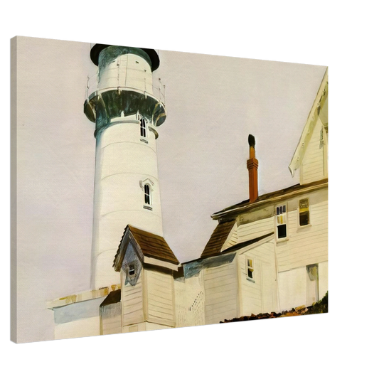 Edward Hopper - Light at Two lights Canvas - 20x30 cm / 8x12 inches-canvas