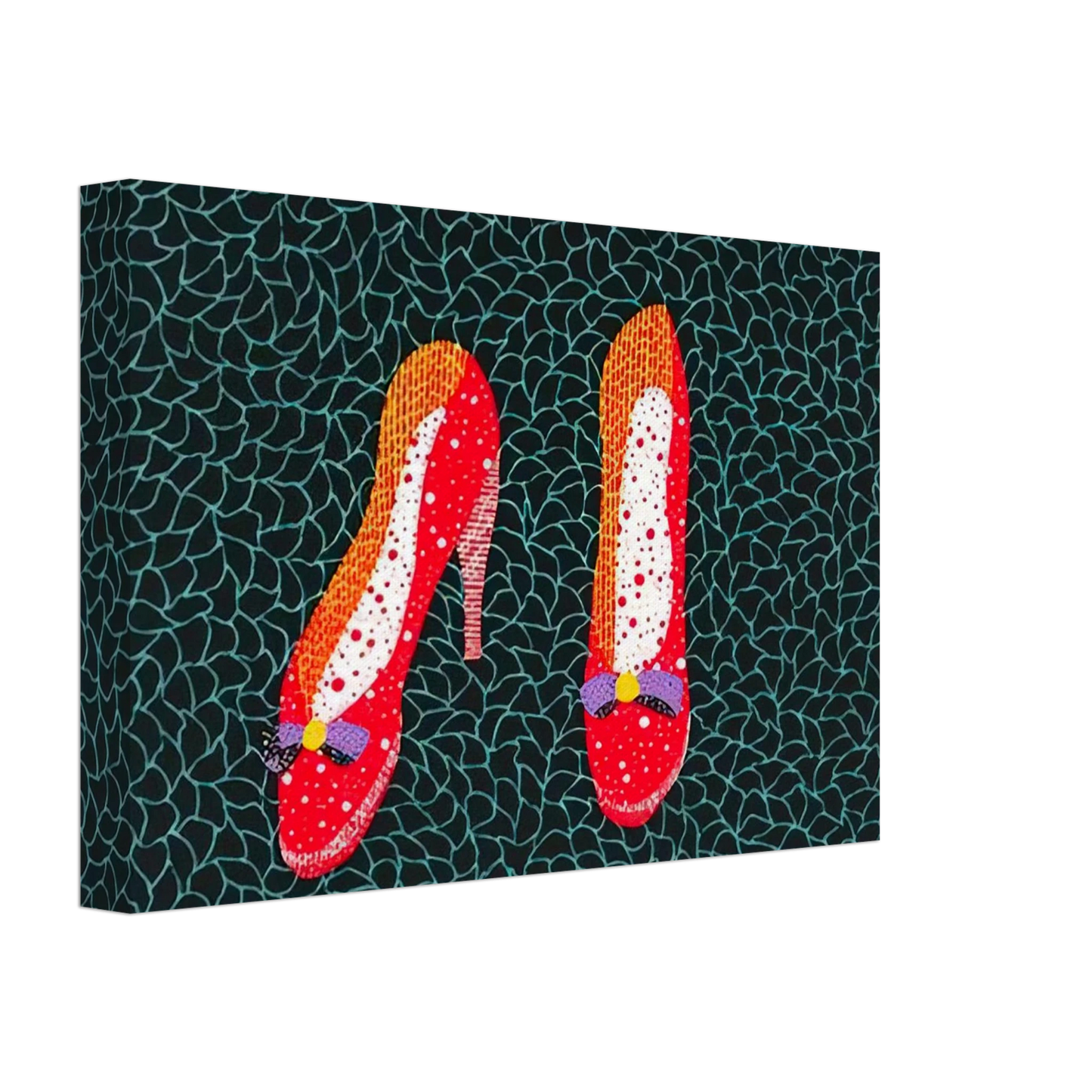 Yayoi Kusama - SHOES 1985 Canvas - 40x60 cm / 16x24 inches-canvas