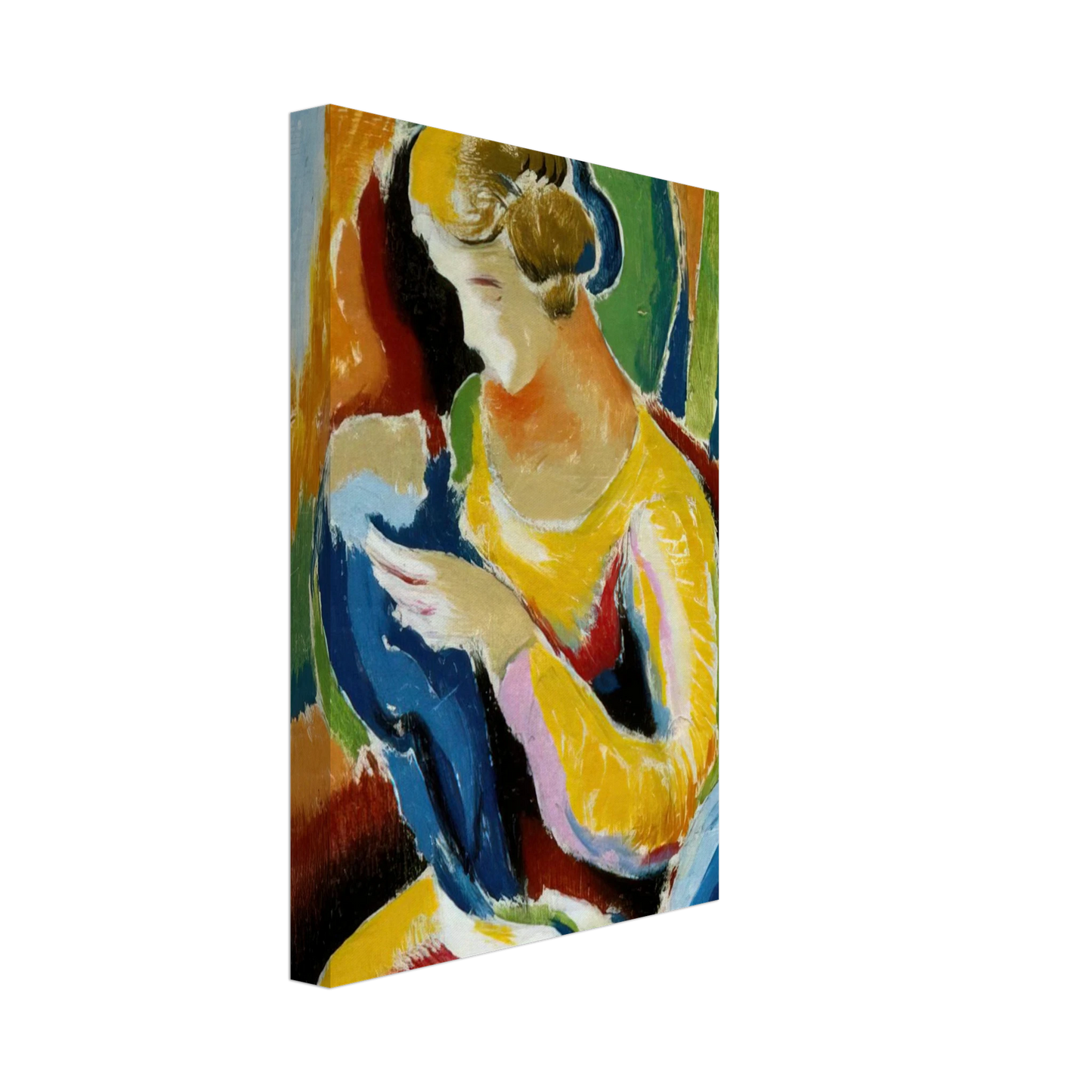 Thomas Hart Benton - WOMAN 1920 Canvas - 40x60 cm / 16x24 inches-canvas