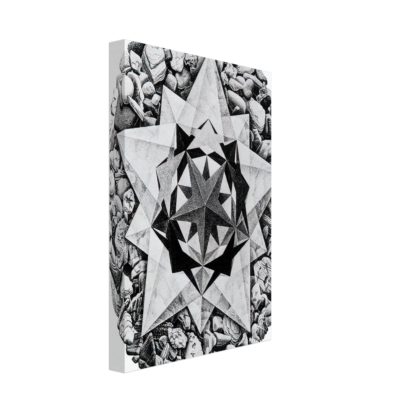 MC Escher - ESCHER (1) Canvas - 40x60 cm / 16x24 inches-canvas