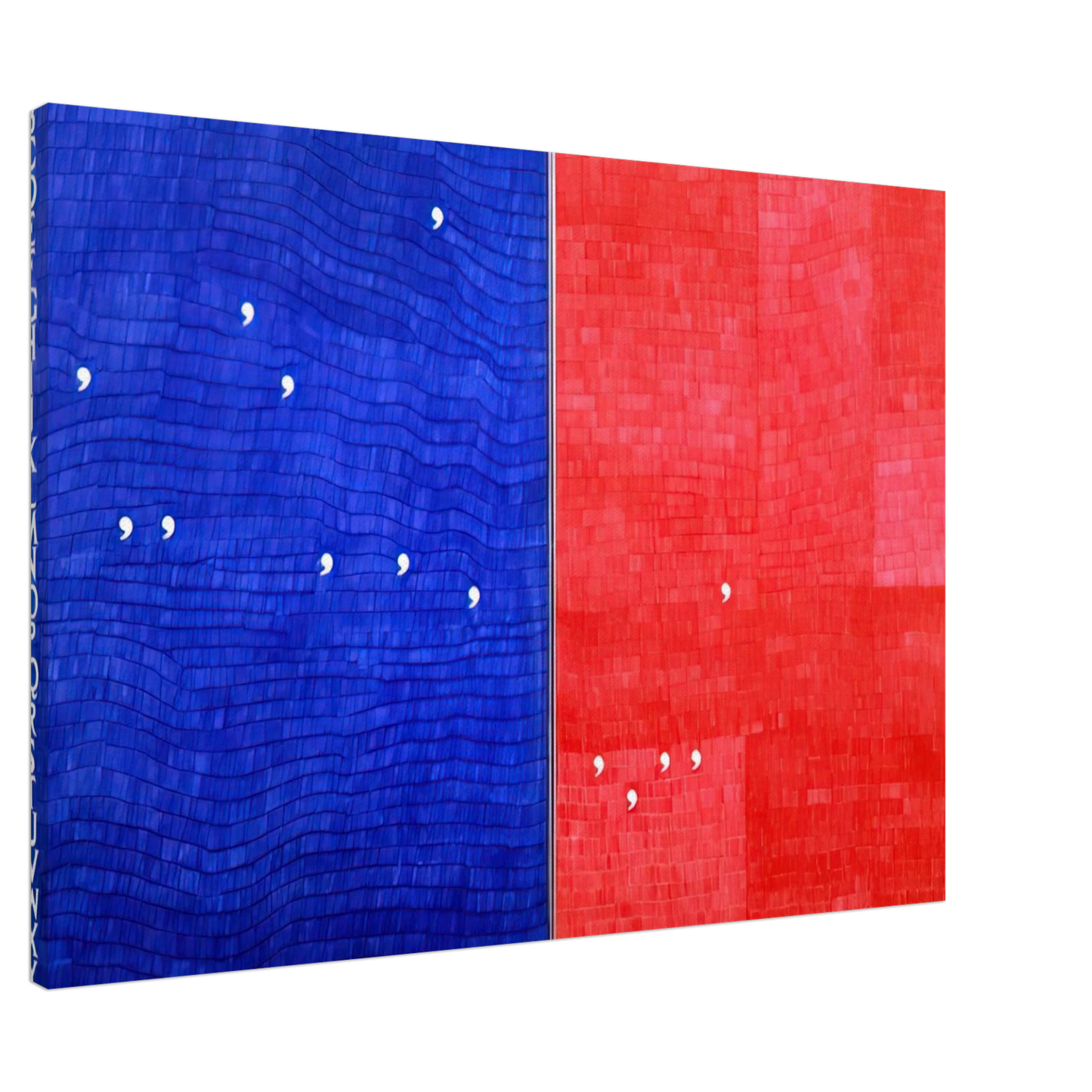 Alighiero Boetti - IMMAGINANDO TUTTO 1982 Canvas - 20x30 cm / 8x12 inches-canvas