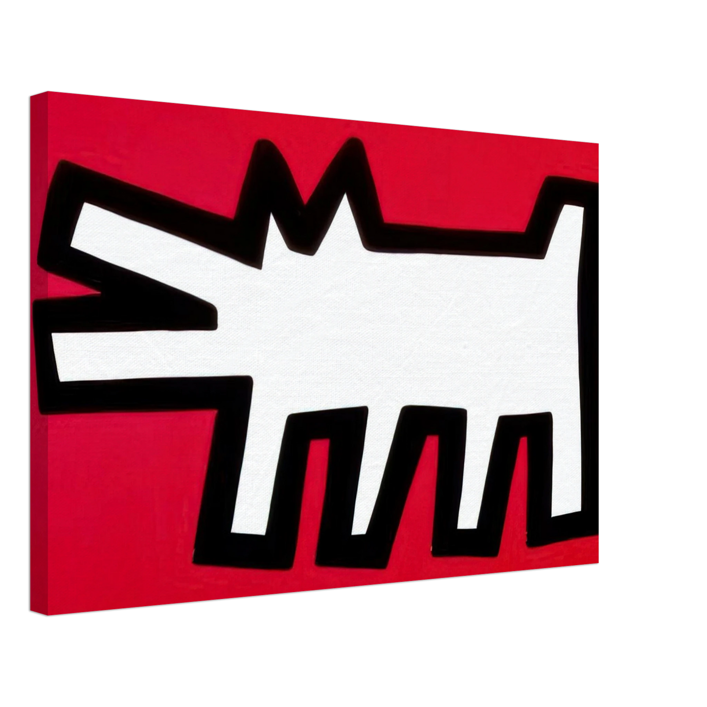 Keith Haring - BARKING DOG 1990 Canvas - 40x60 cm / 16x24 inches-canvas