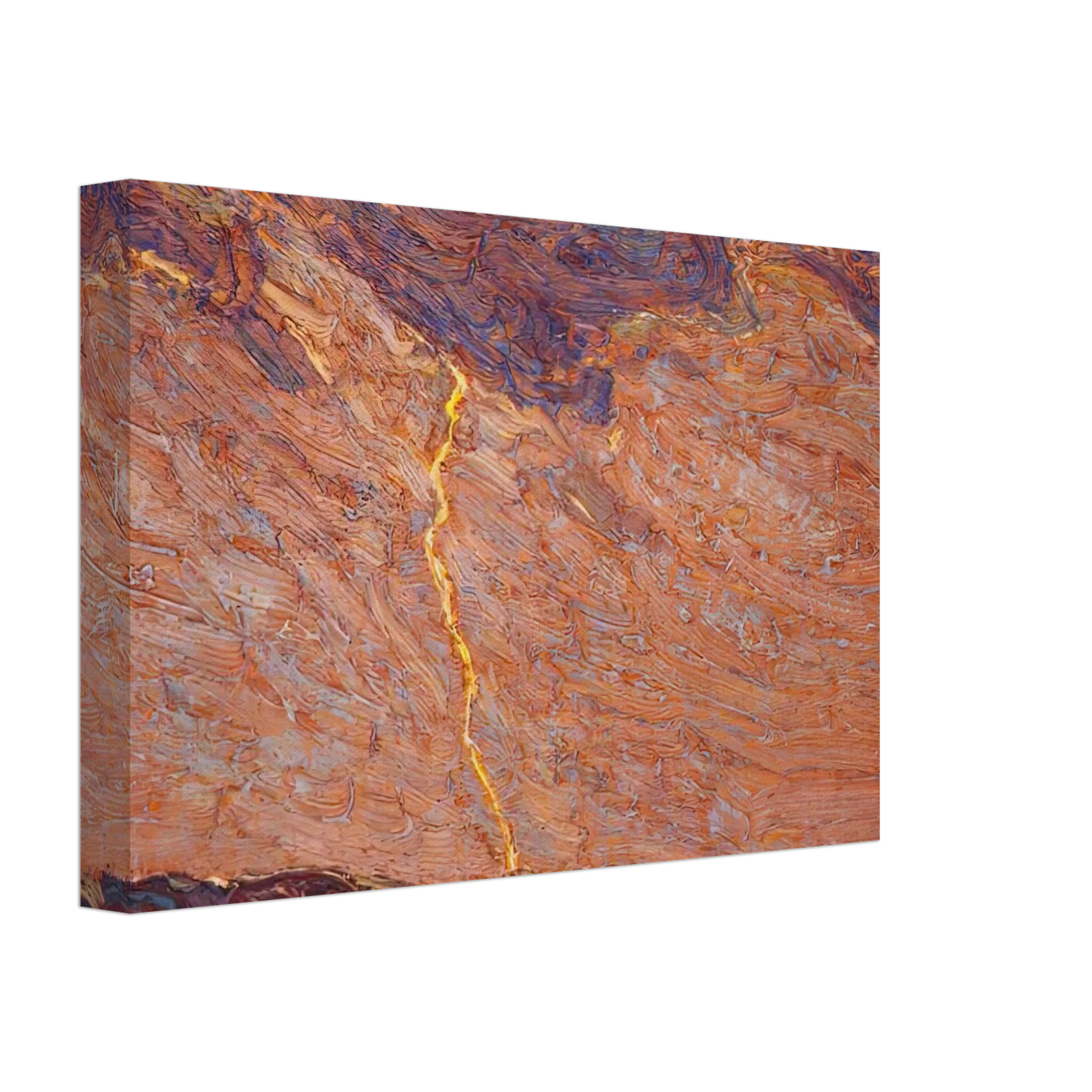 Tom Thomson - LIGHTNING CANOE LAKE 1915 Canvas - 40x60 cm / 16x24 inches-canvas