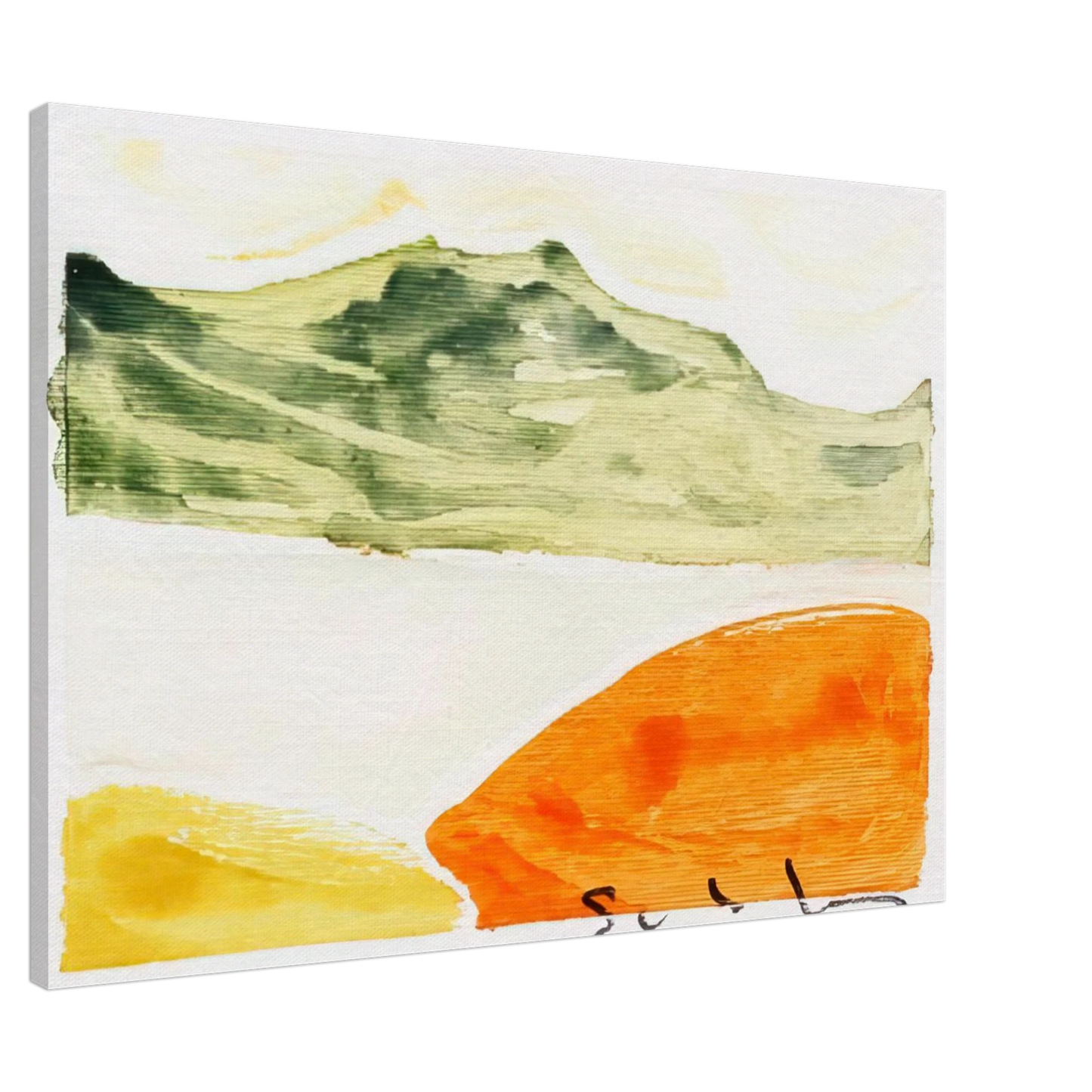 Mario Schifano - Pomeriggio anemico - 1982 Canvas - 20x30 cm / 8x12 inches-canvas