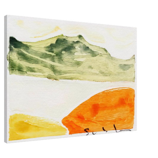 Mario Schifano - Pomeriggio anemico - 1982 Canvas - 20x30 cm / 8x12 inches-canvas