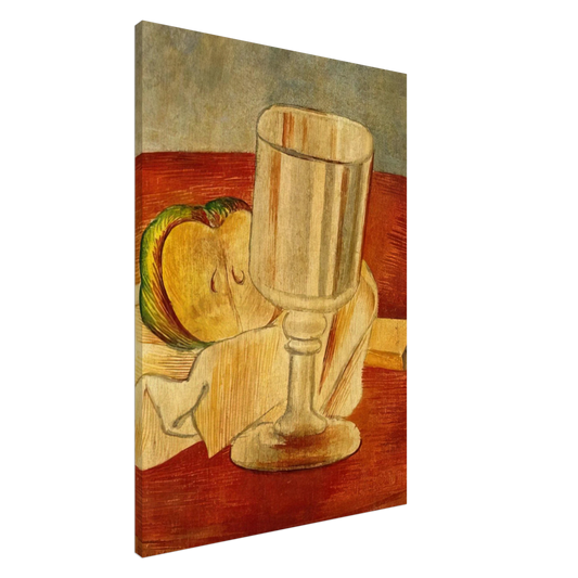 Pablo Picasso - Still life with Gobleet - 1914 Canvas - 20x30 cm / 8x12 inches-canvas