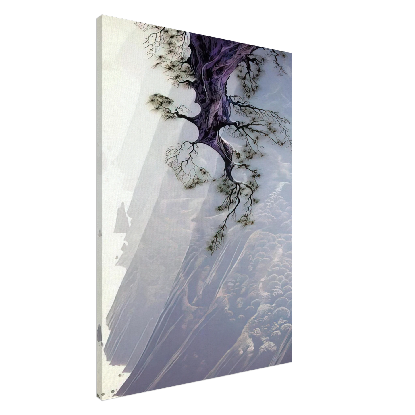 Eyvind Earle - Mountain Rise Canvas - 20x30 cm / 8x12 inches-canvas