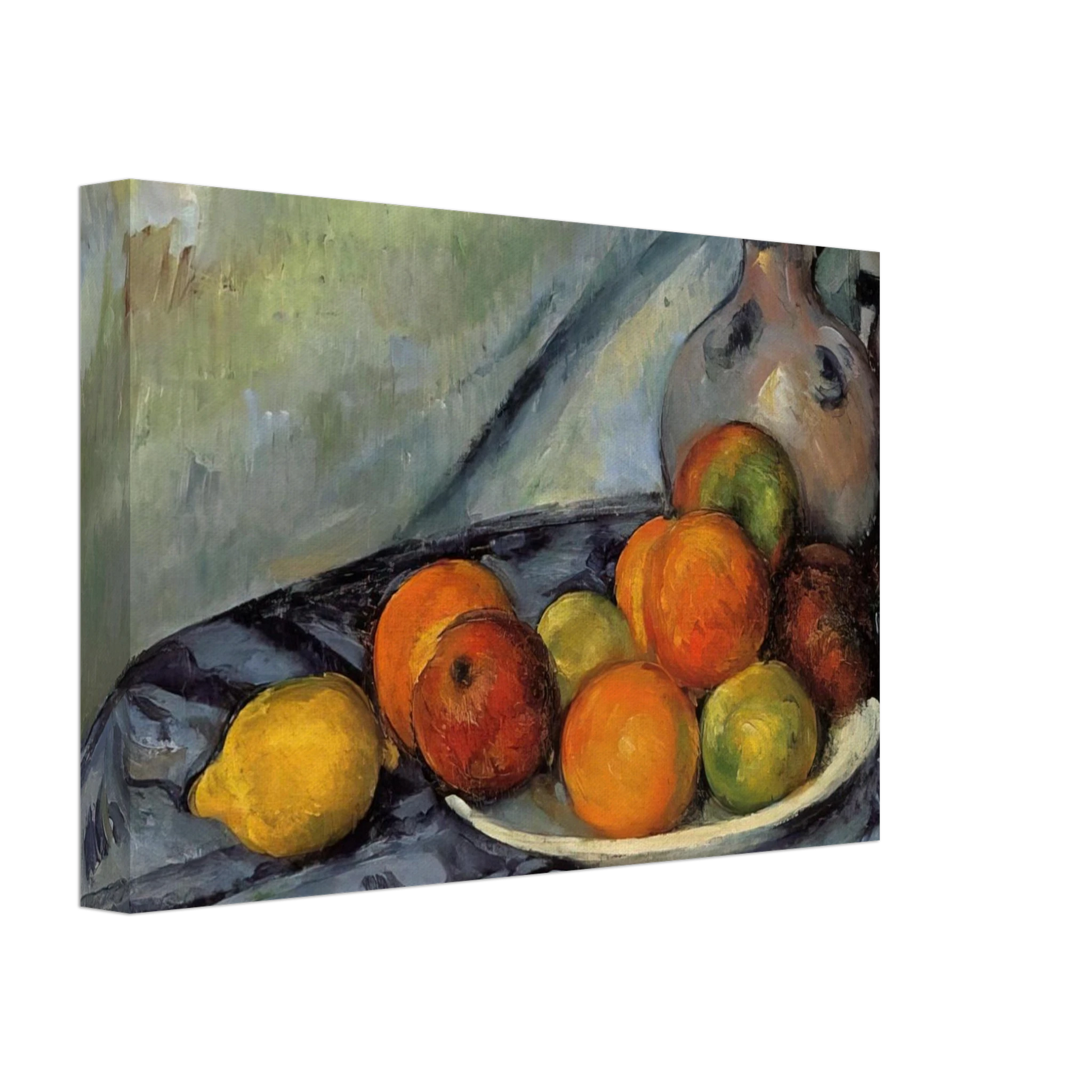 Paul Cezanne - Fruit and Jug on a Table Canvas - 70x100 cm / 28x40 inches-canvas