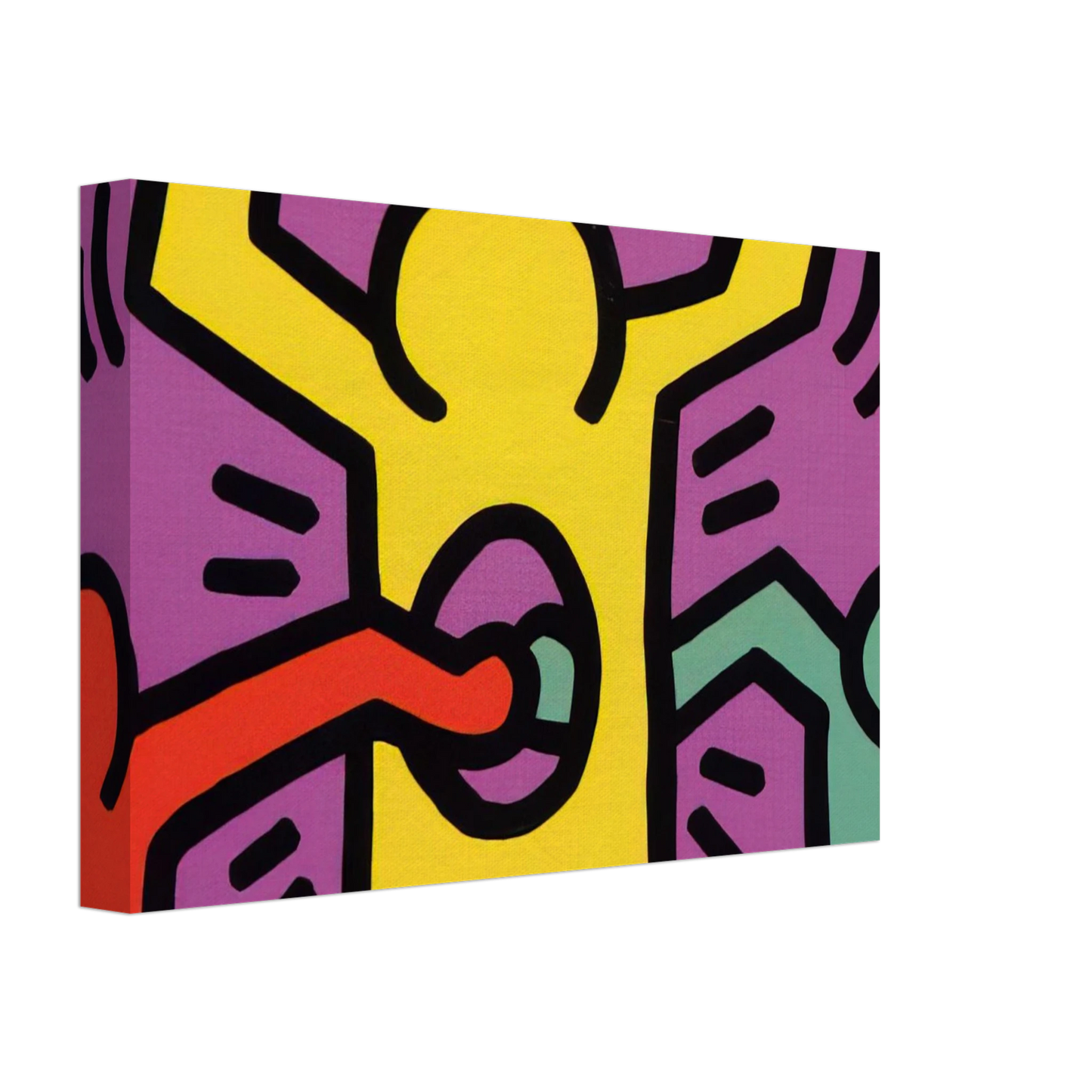 Keith Haring - POP SHOP 1 1987 Canvas - 70x100 cm / 28x40 inches-canvas