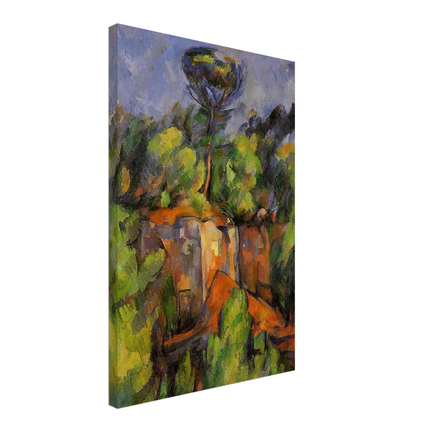 Paul Cezanne - Bibemus Quarry Canvas - 70x100 cm / 28x40 inches-canvas