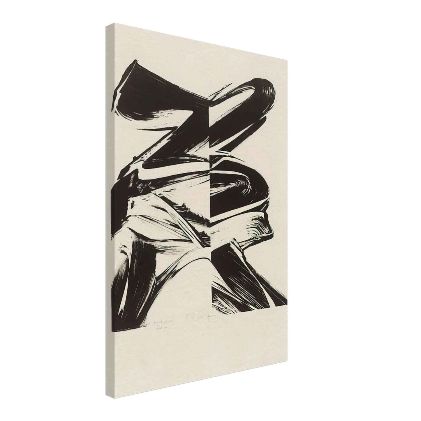 Karl Otto Gotz - Untitled From a Laugh without Mouth Canvas - 70x100 cm / 28x40 inches-canvas