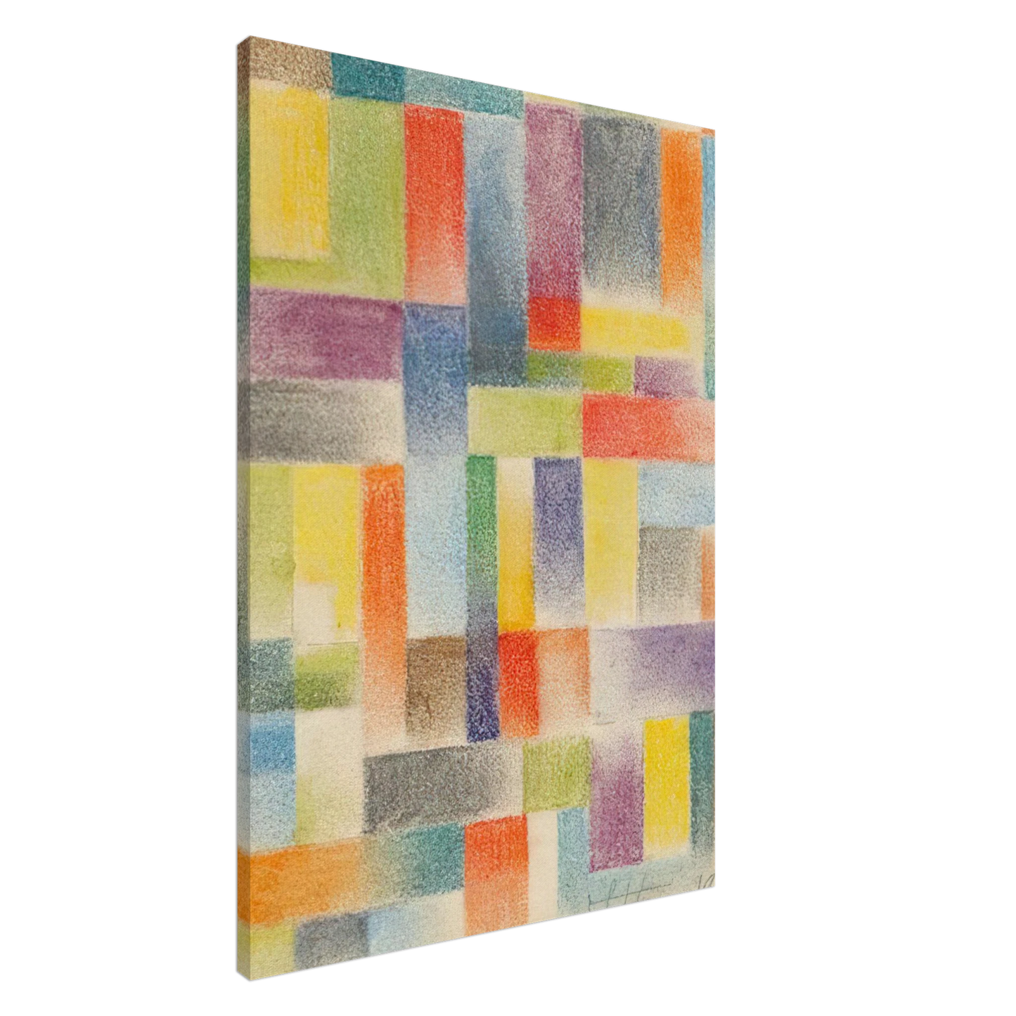 Johannes Itten - Untitled - 1918 Canvas - 20x30 cm / 8x12 inches-canvas