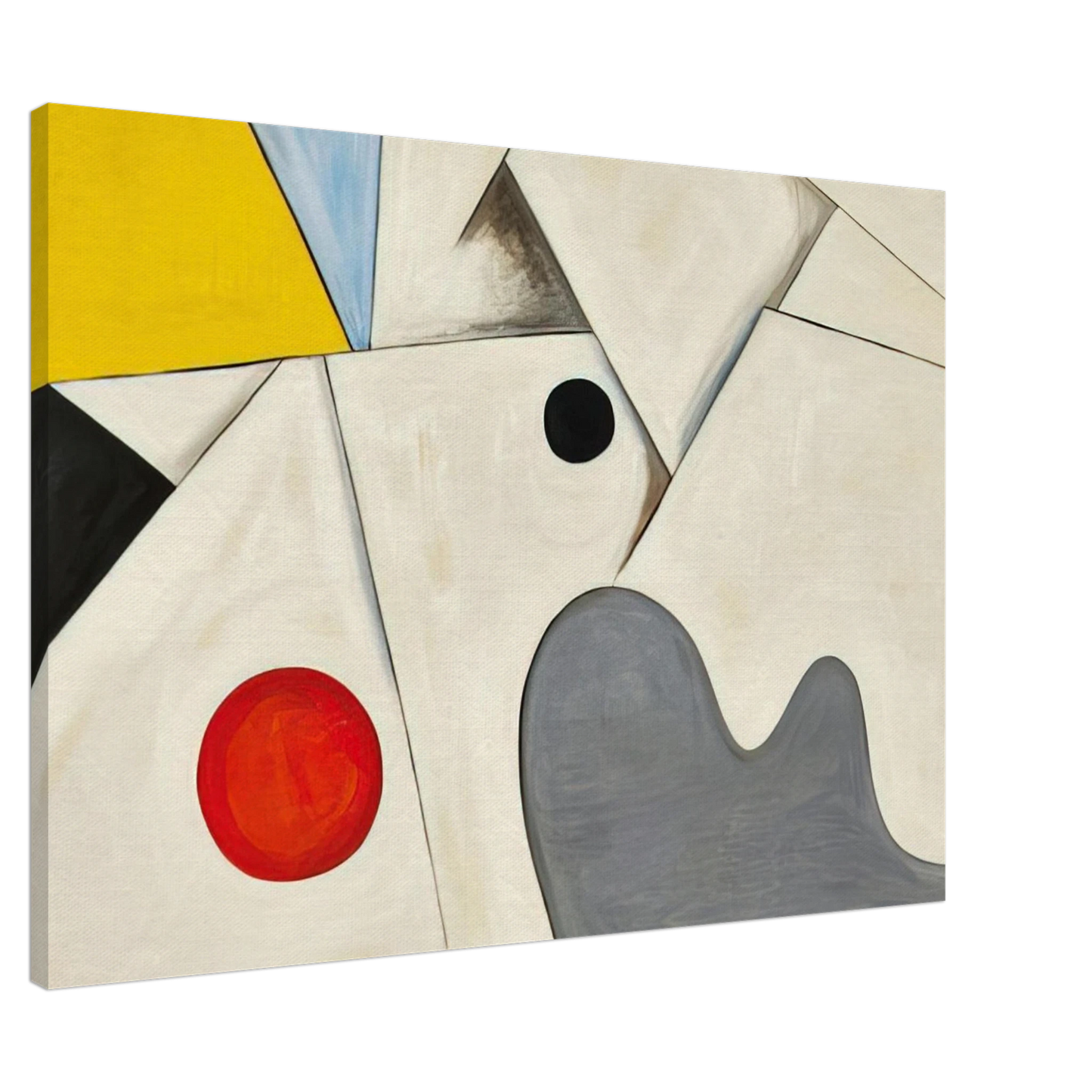 Alexander Calder - WHITE FIELDS 1955 Canvas - 20x30 cm / 8x12 inches-canvas
