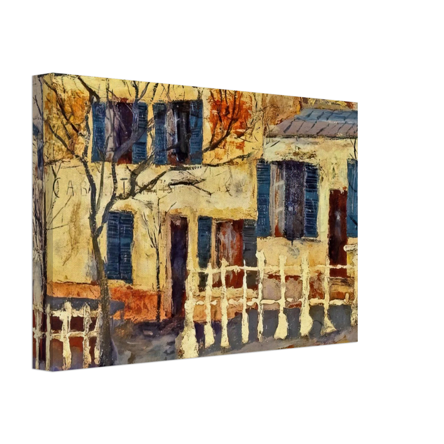 Maurice Utrillo - LAPIN AGILE 1 Canvas - 40x60 cm / 16x24 inches-canvas