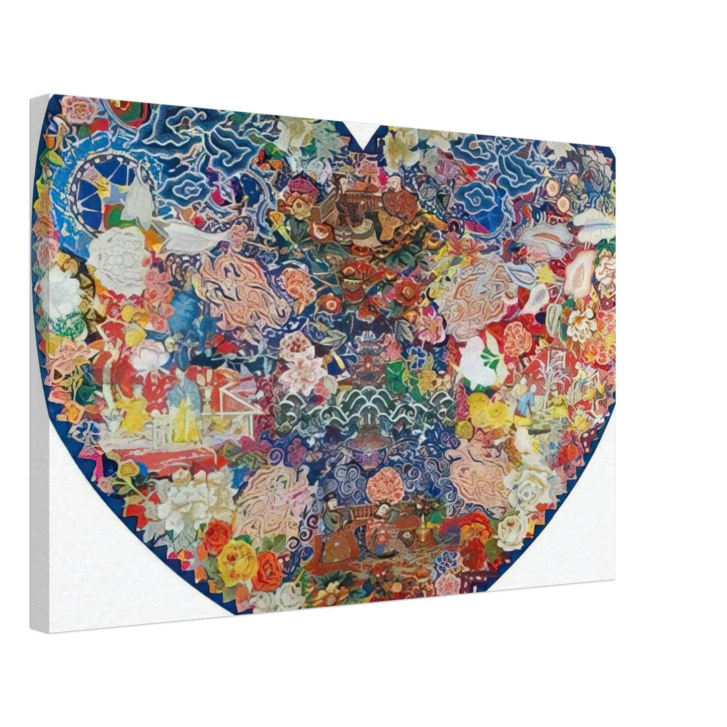 Miriam Schapiro - Pagoda - 1982 Canvas - 70x100 cm / 28x40 inches-canvas