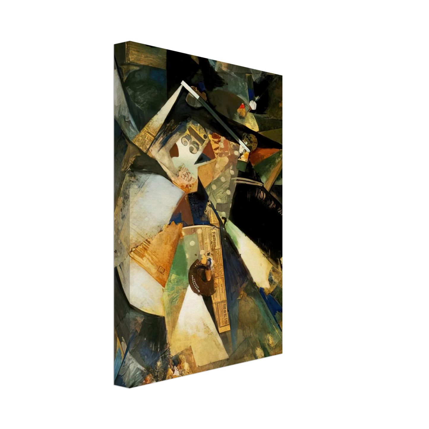 Kurt Schwitters - MERZPICTURE THIRTY ONE 1920 Canvas - 40x60 cm / 16x24 inches-canvas