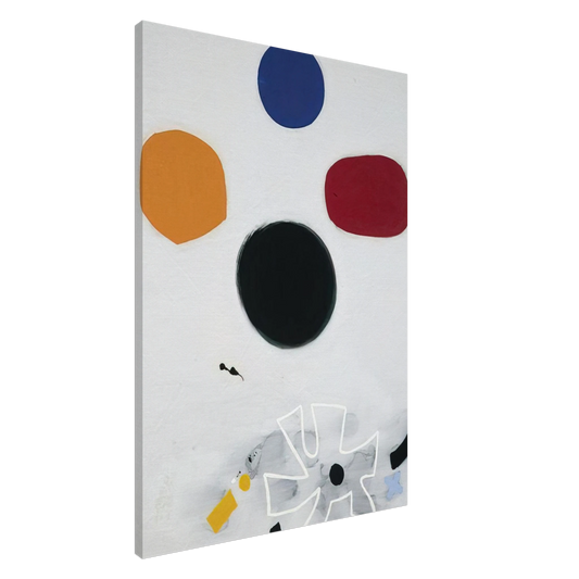 Adolph Gottlieb - White Line #2 - 1968 Canvas - 20x30 cm / 8x12 inches-canvas