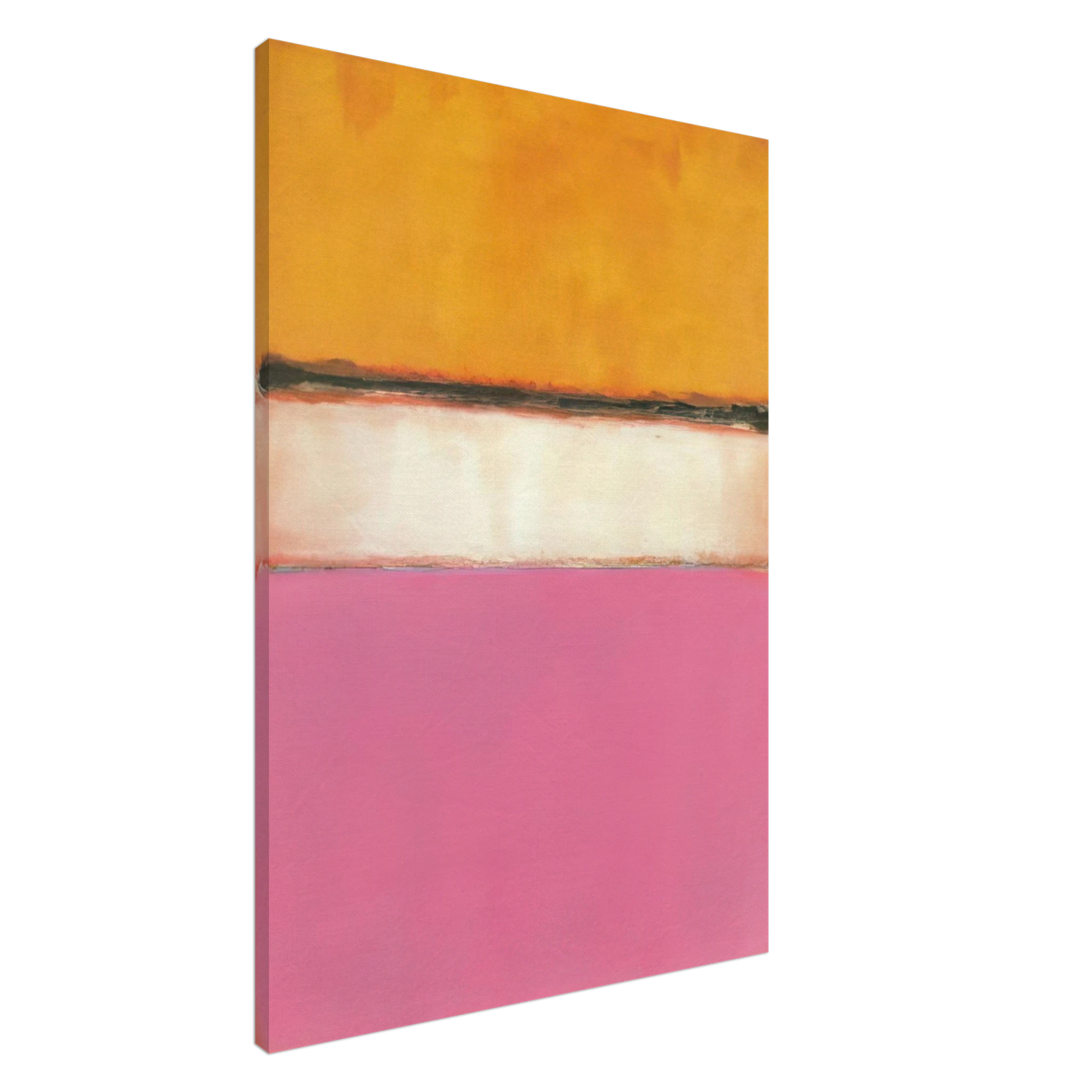 Mark Rothko - White Center Yellow, Pink and Lavender on Rose - 1950 Canvas - 20x30 cm / 8x12 inches-canvas