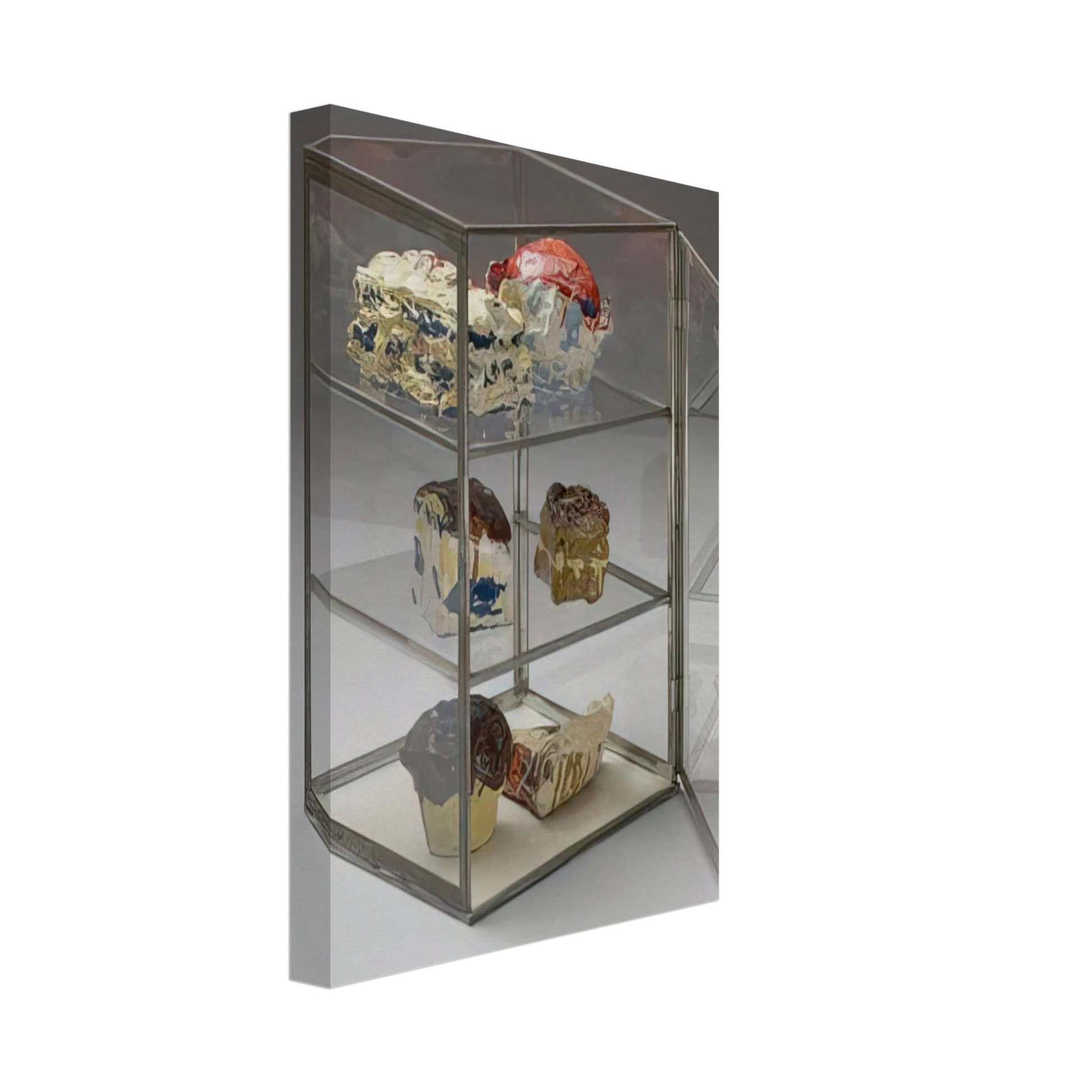 Claes Oldenburg - PASTRY CASE 1961 Canvas - 70x100 cm / 28x40 inches-canvas