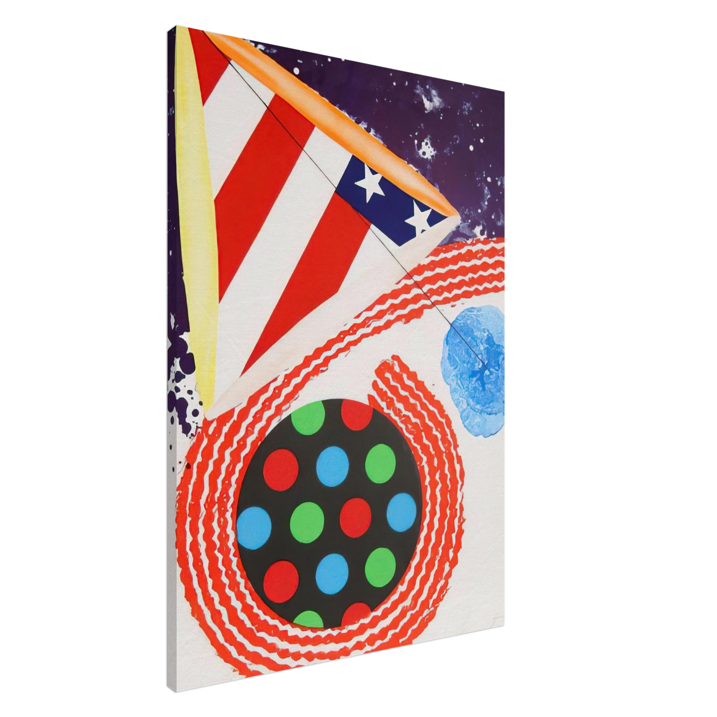 James Rosenquist - A Free for All Canvas - 20x30 cm / 8x12 inches-canvas