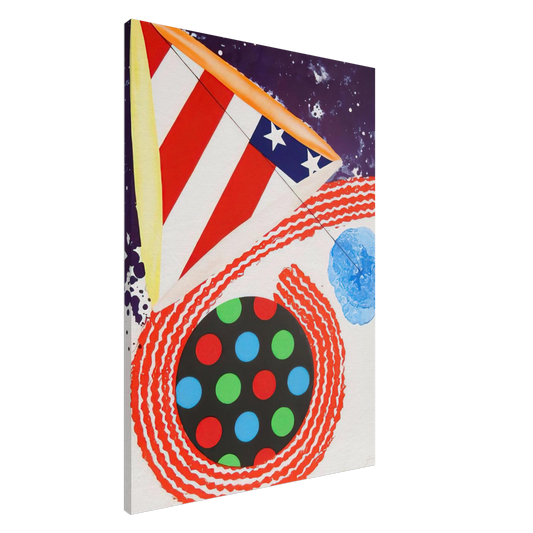 James Rosenquist - A Free for All Canvas - 20x30 cm / 8x12 inches-canvas