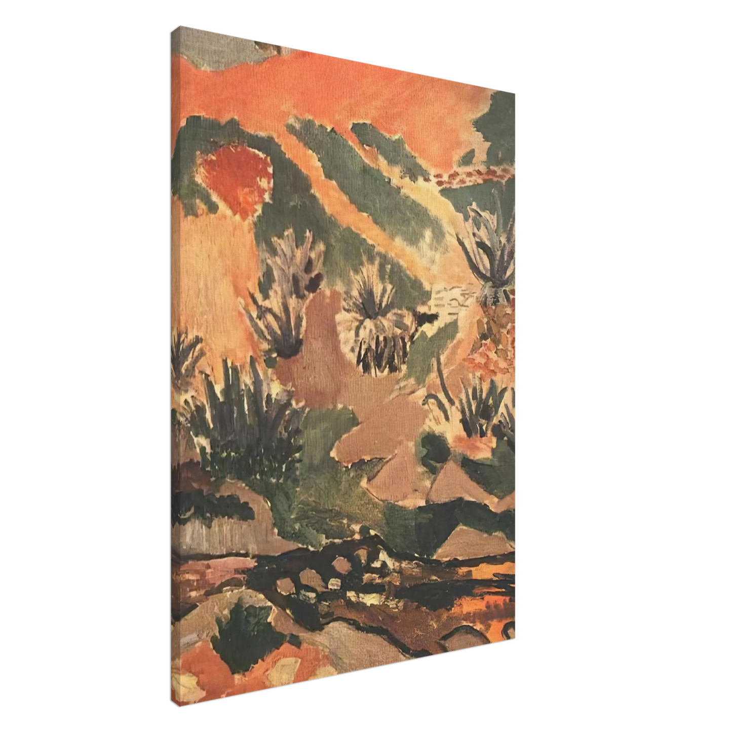 Henri Matisse - LANDSCAPE WITH BROOK BROOK WITH ALOES 1907 Canvas - 20x30 cm / 8x12 inches-canvas