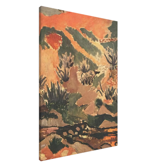 Henri Matisse - LANDSCAPE WITH BROOK BROOK WITH ALOES 1907 Canvas - 20x30 cm / 8x12 inches-canvas