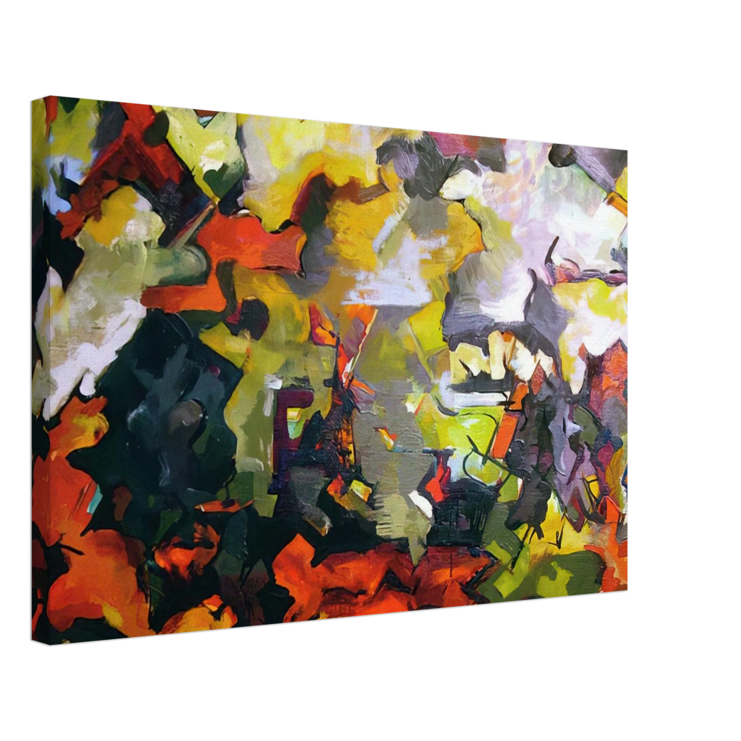 Audrey Flack - ABSTRACT LANDSCAPE 1950 Canvas - 70x100 cm / 28x40 inches-canvas