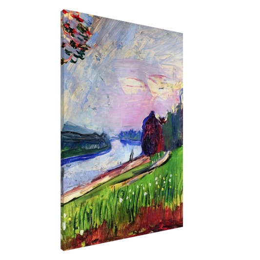 Henri Matisse - COPSE OF THE BANKS OF THE GARONNE 1900 Canvas - 20x30 cm / 8x12 inches-canvas
