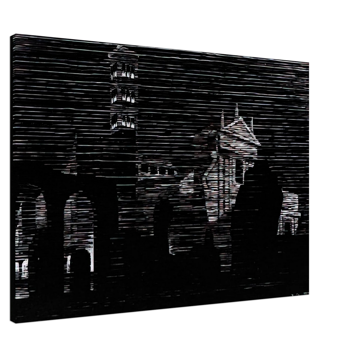 MC Escher - NOCTURNAL ROME 2 Canvas - 20x30 cm / 8x12 inches-canvas