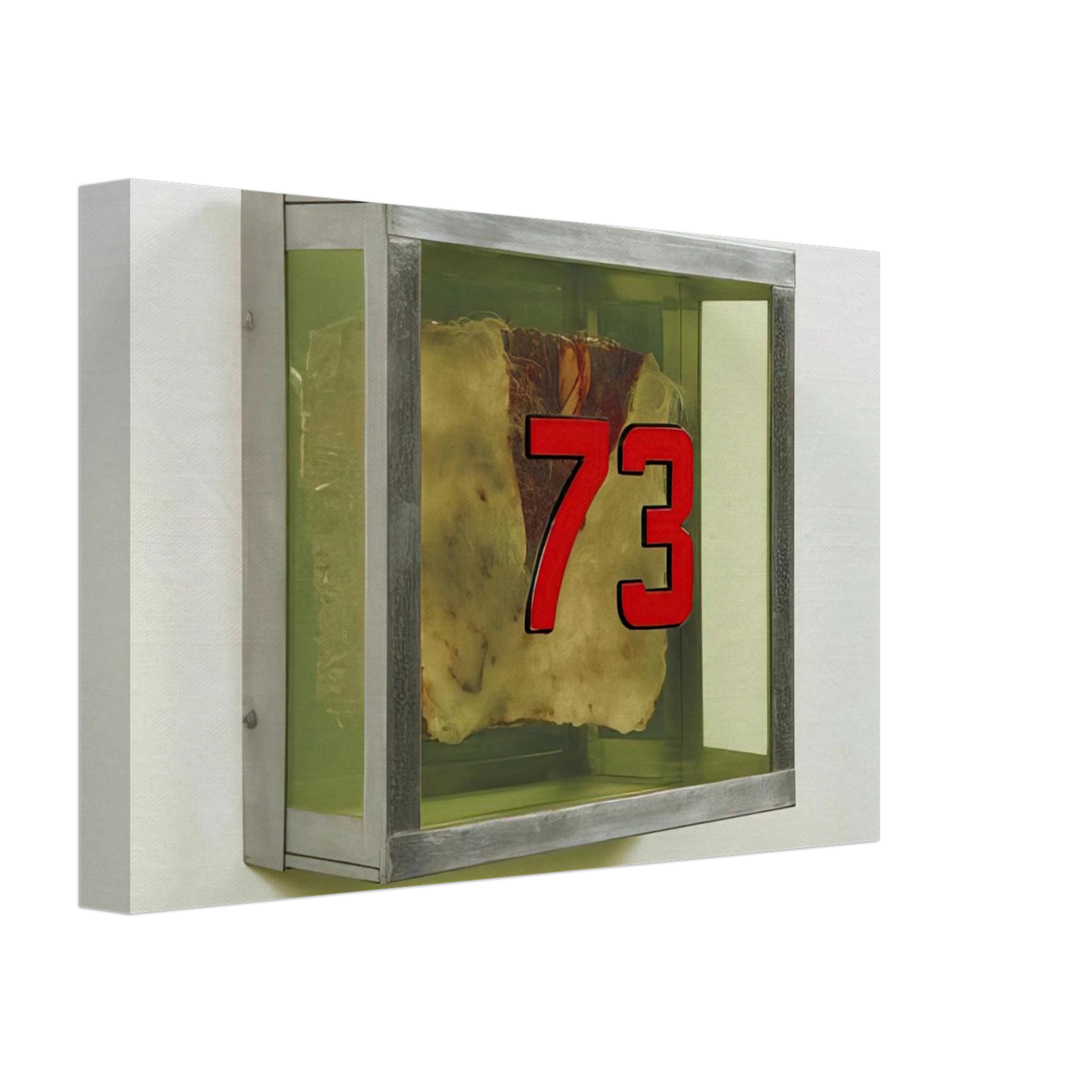 Paul Thek - Untitled #73 from the series Technological Reliquaries - 1964 Canvas - 70x100 cm / 28x40 inches-canvas