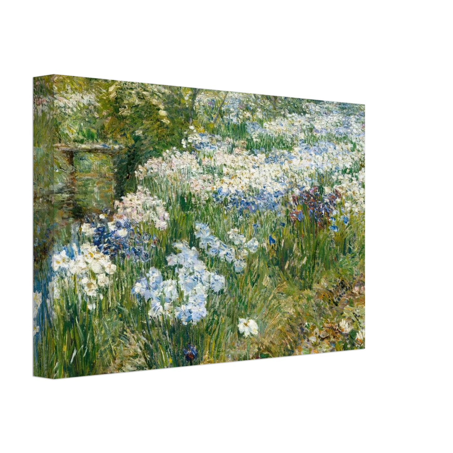 Childe Hassam - The Water Garden Canvas - 70x100 cm / 28x40 inches-canvas