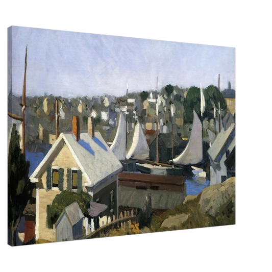 Edward Hopper - Gloucester Harbor Canvas - 20x30 cm / 8x12 inches-canvas