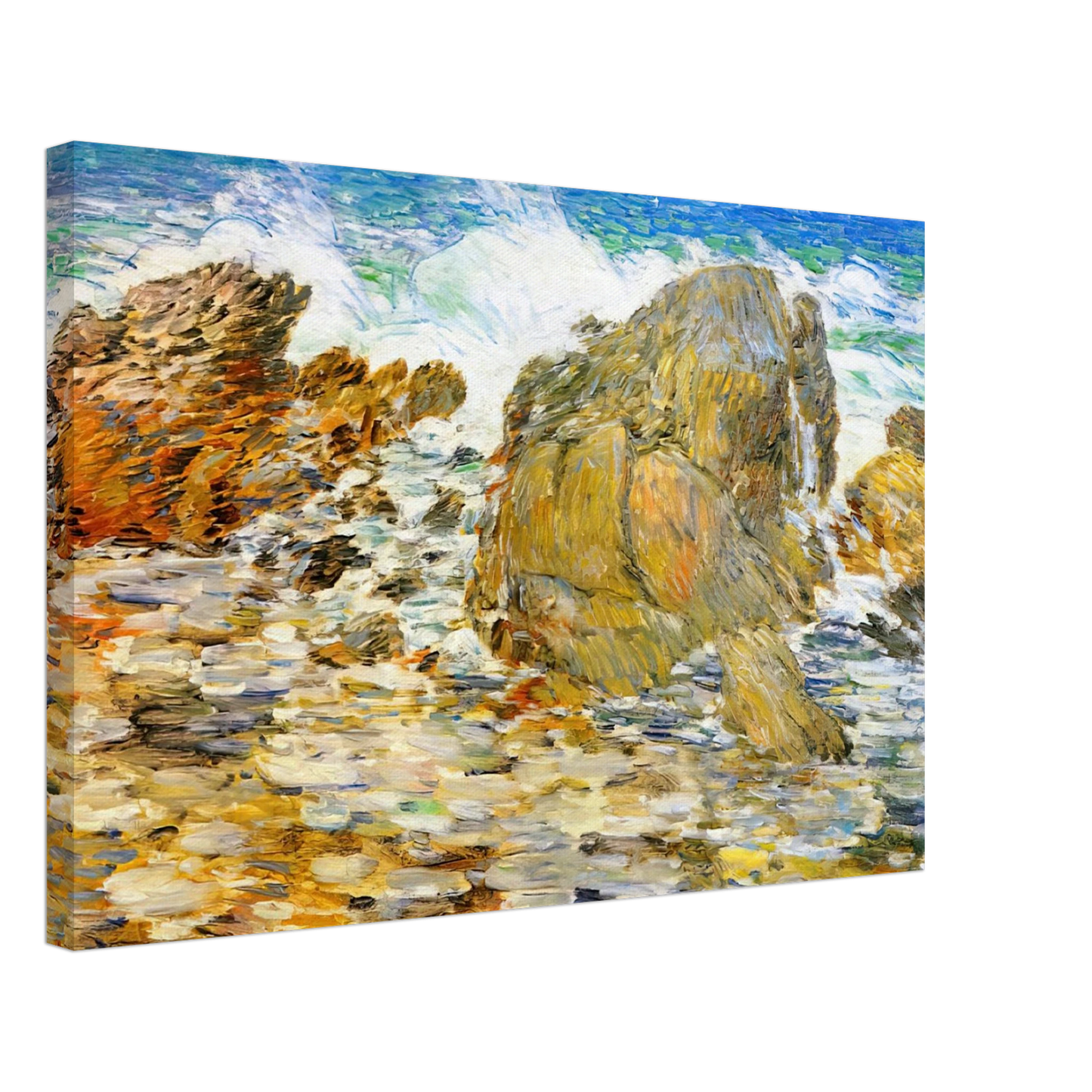 Childe Hassam - Surf, Appledore Canvas - 70x100 cm / 28x40 inches-canvas