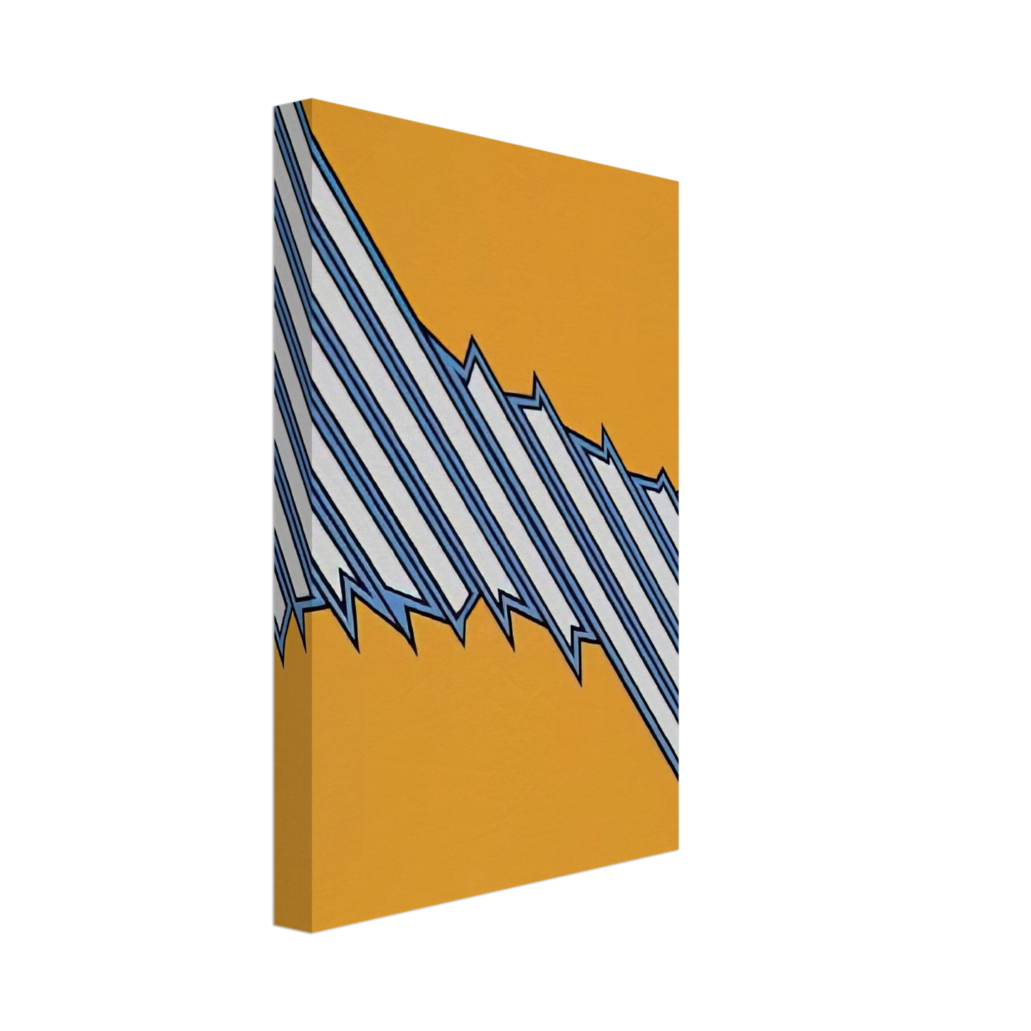 Nicholas Krushenick - Greenwood - 1979 Canvas - 70x100 cm / 28x40 inches-canvas