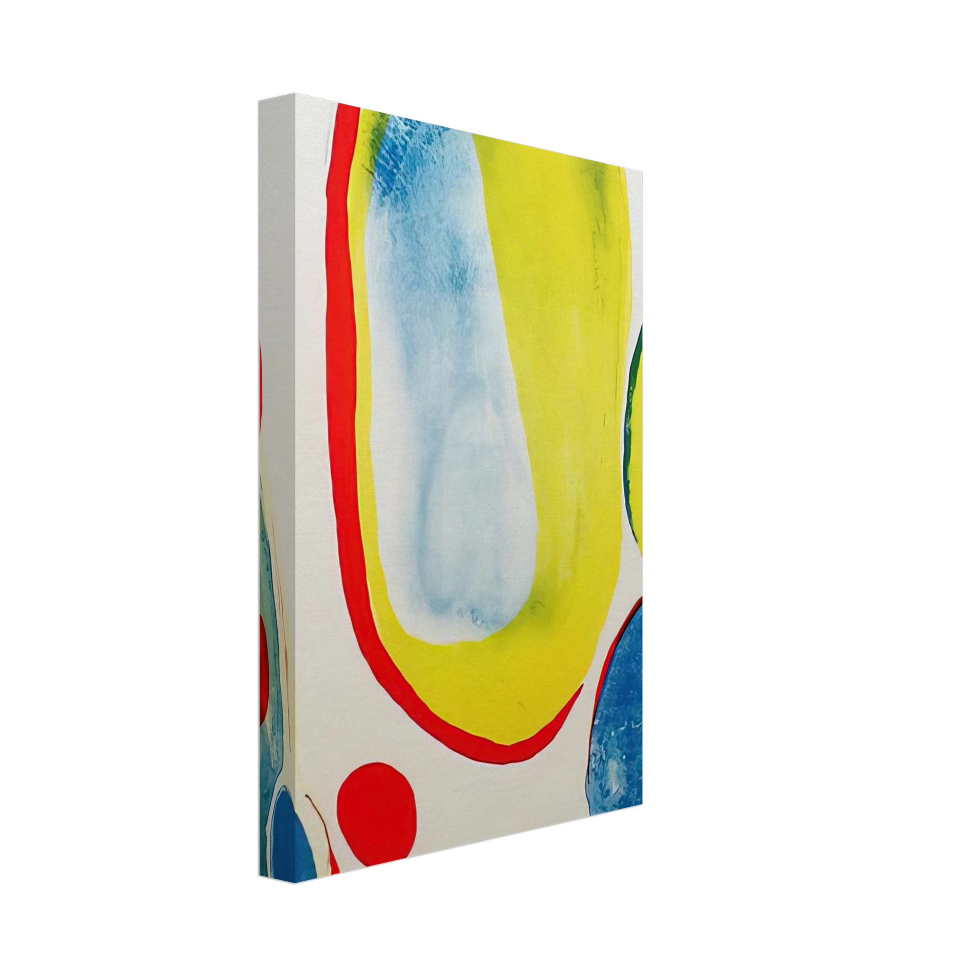 Alice Baber - Red, Yellow and Blue Canvas - 70x100 cm / 28x40 inches-canvas