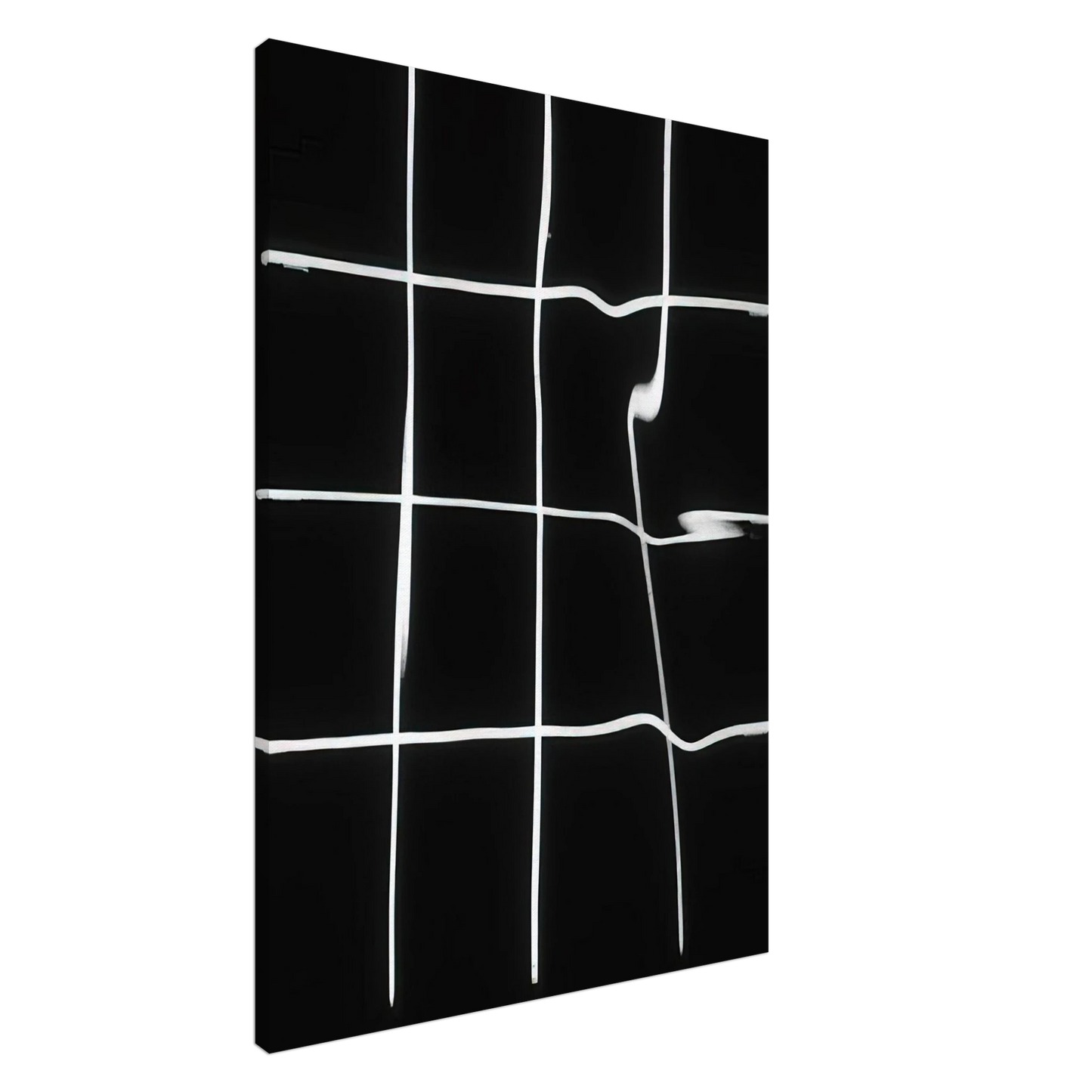 Francois Morellet - Reflections in water deformed by the spectator - 1964 Canvas - 20x30 cm / 8x12 inches-canvas
