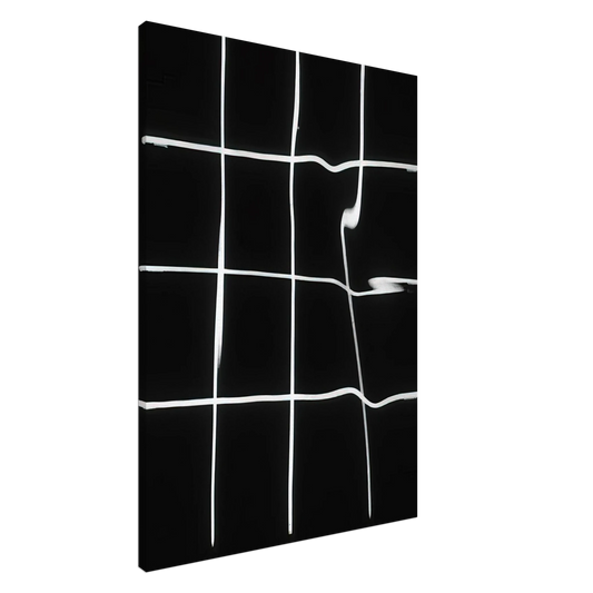 Francois Morellet - Reflections in water deformed by the spectator - 1964 Canvas - 20x30 cm / 8x12 inches-canvas