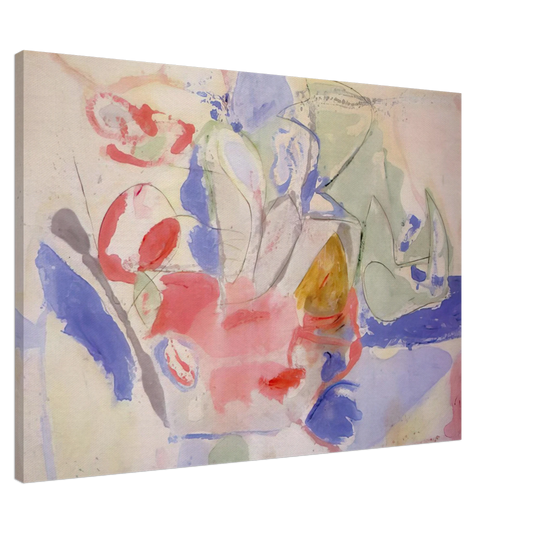 Helen Frankenthaler - Mountains and Sea - 1952 Canvas - 20x30 cm / 8x12 inches-canvas