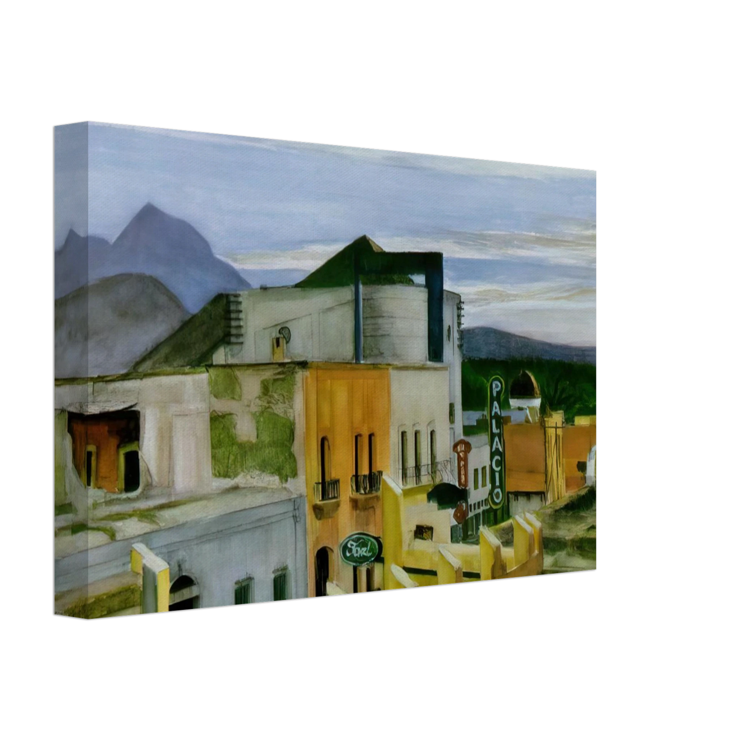 Edward Hopper - El Palacio Canvas - 70x100 cm / 28x40 inches-canvas