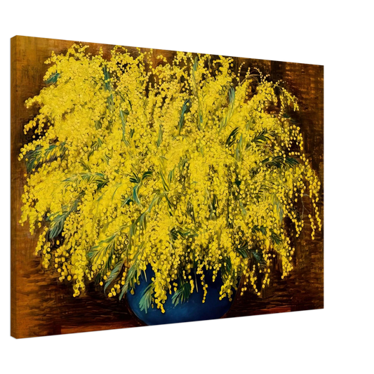 Moise Kisling - MIMOSAS 1939 Canvas - 20x30 cm / 8x12 inches-canvas